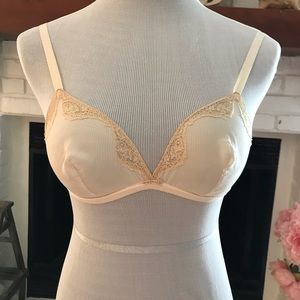 Christian Dior Lingerie bralette eu 70 100% silk made in France VINTAGE RARE